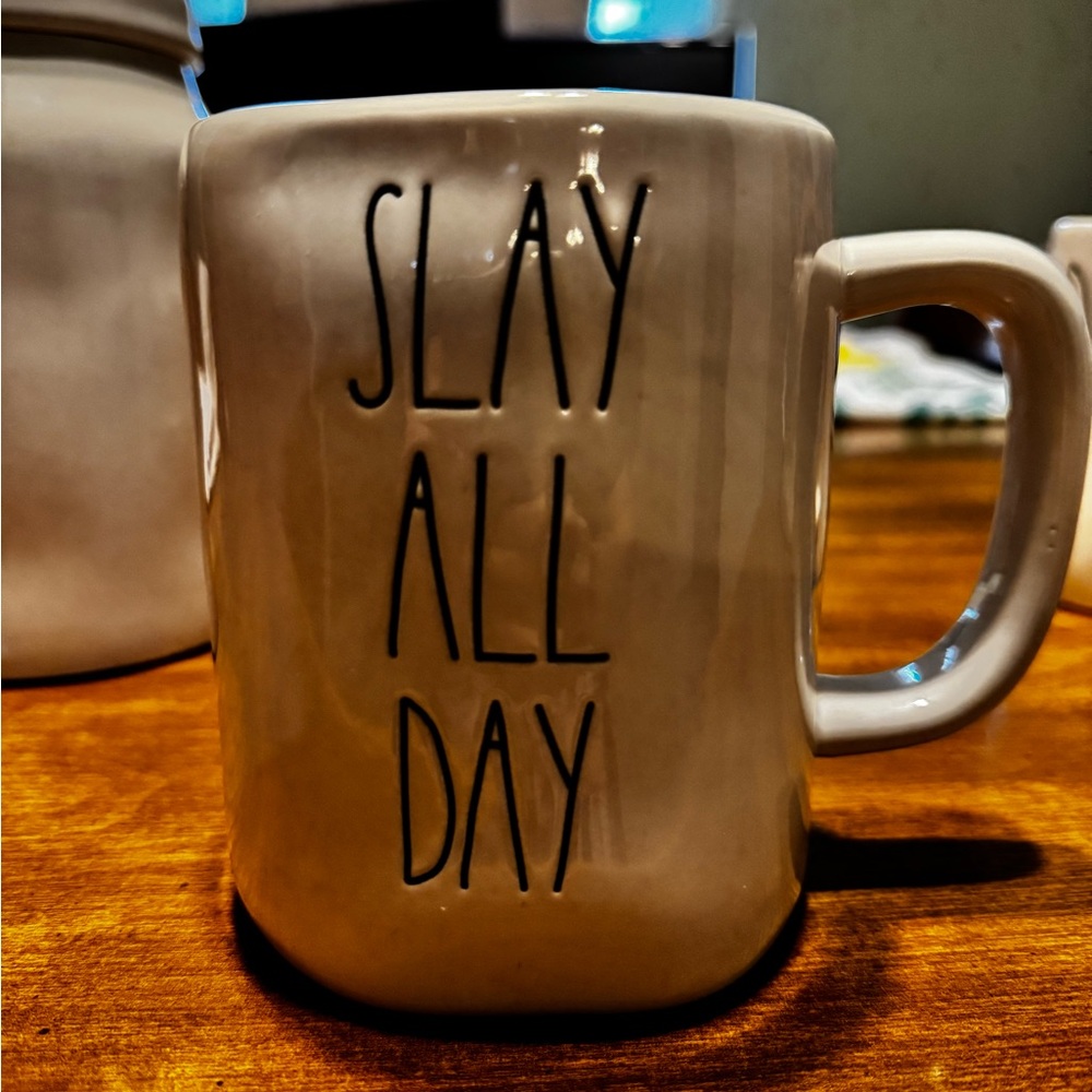 Rae Dunn Slay All Day mug.